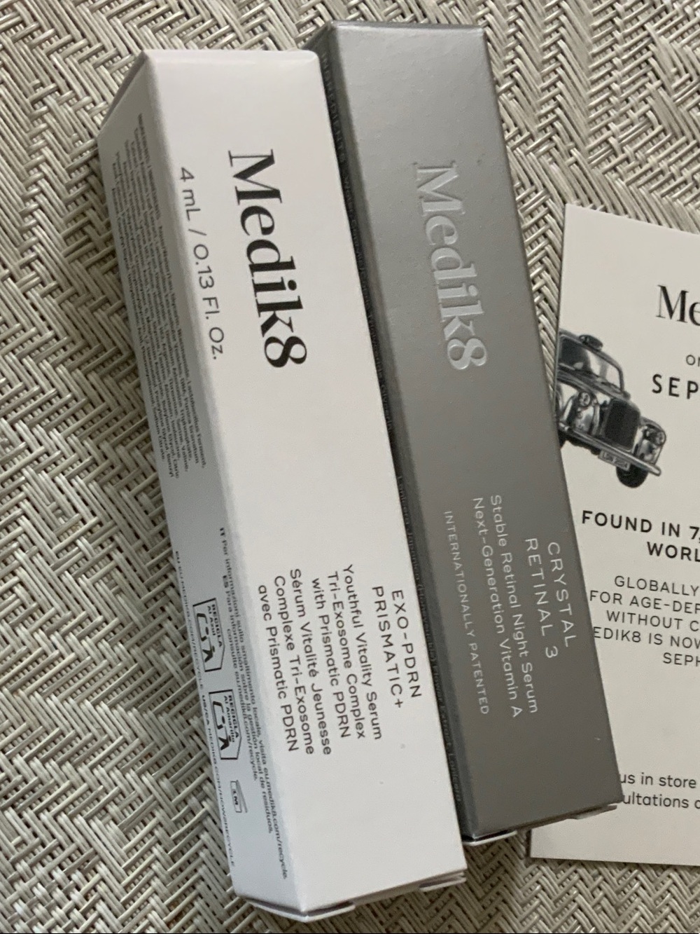 MEDIK8 Crystal Retinal 3 Night serum and Exo-PDRN Prismatic+ set